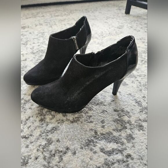 🎁Patent and suede leather bootie - Picture 3 of 5